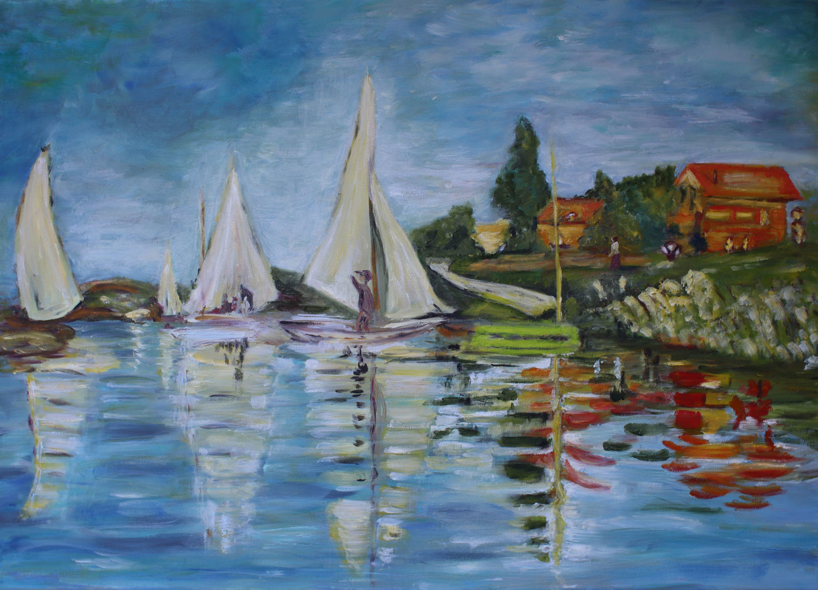 Regaty  w Argenteuil wg Cloude Monet
