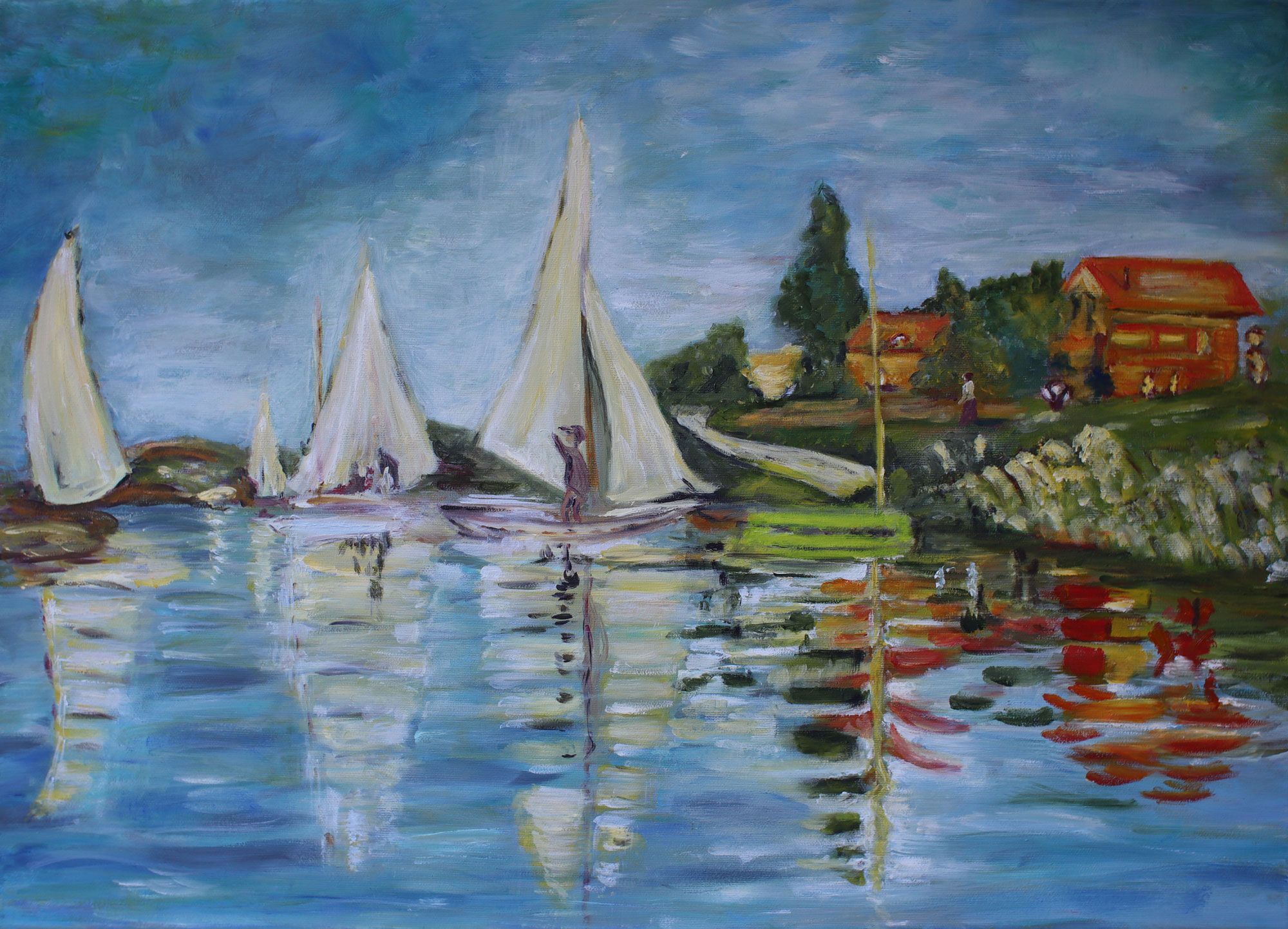 Regaty  w Argenteuil wg Cloude Monet